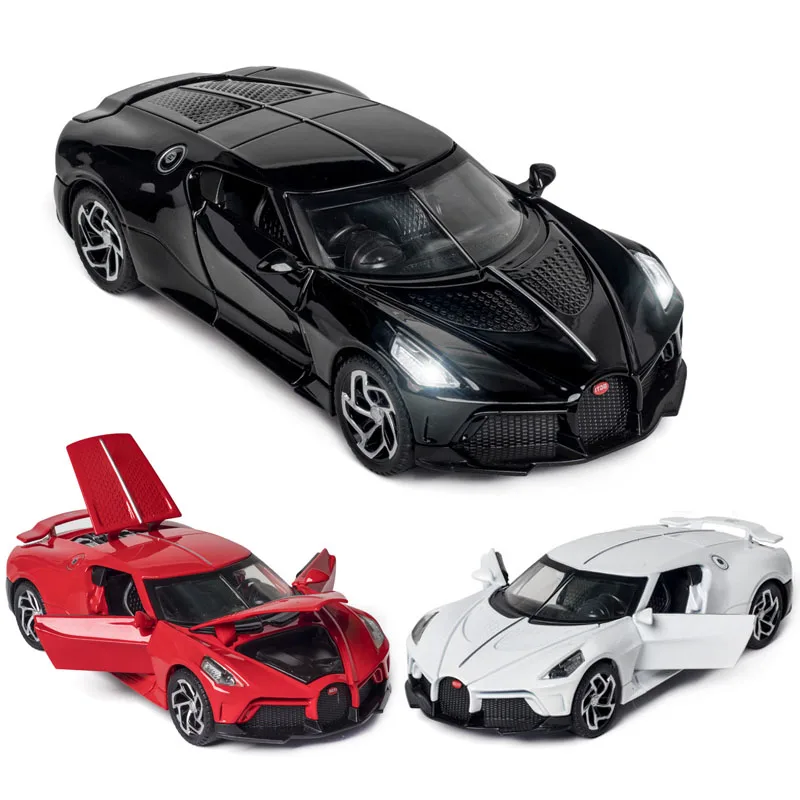 1:32 Bugatti La Voiture Noire Литой Сплав модель автомобиля Global Limited Edition коллекционные