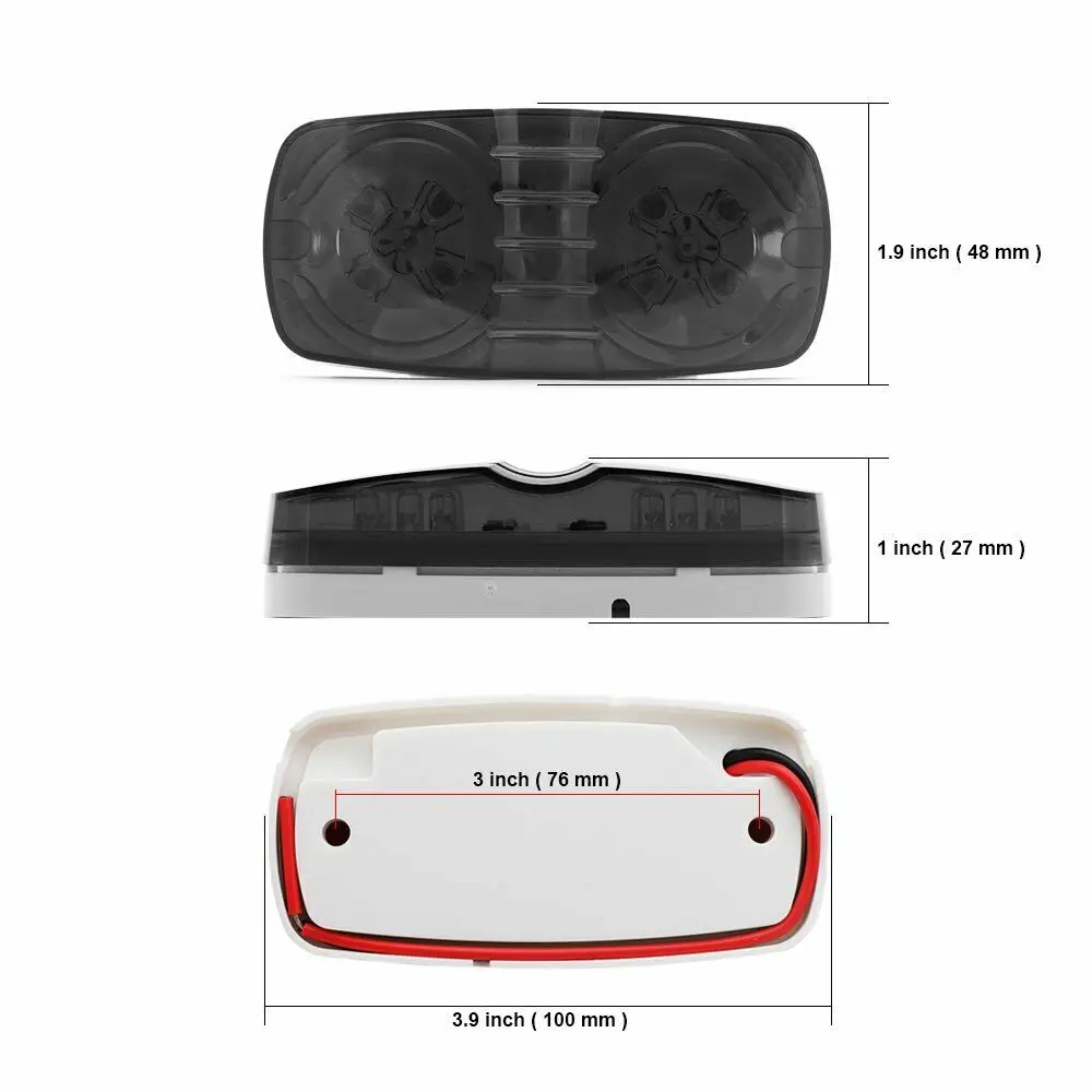 

Universal Marker Light White FOR Jeep Trailer Rear Light Truck Side Durable