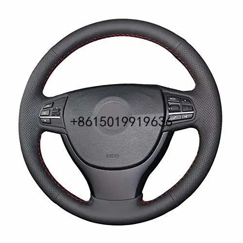 

DIY Hand sewing Steering Wheel Cover for BMW 5 Series F10 520i 520d 525i 550i 528i 535i Interior Accessories