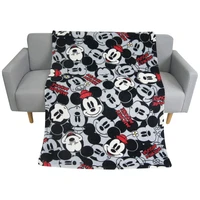 disney cute super soft mickey mouse coral fleece blanket throw 70x100cm for toddler baby boys girls on bedsofaplane