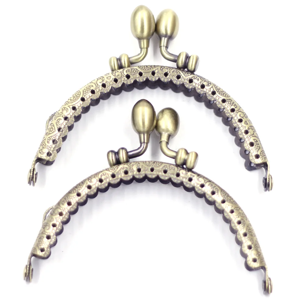 8.5-12.5cm Shape Arch Rectangle Metal Purse Frame Silver/Bronze/Gold/Copper Tone Handbag Handle Buckles Luggage Bag Accessories