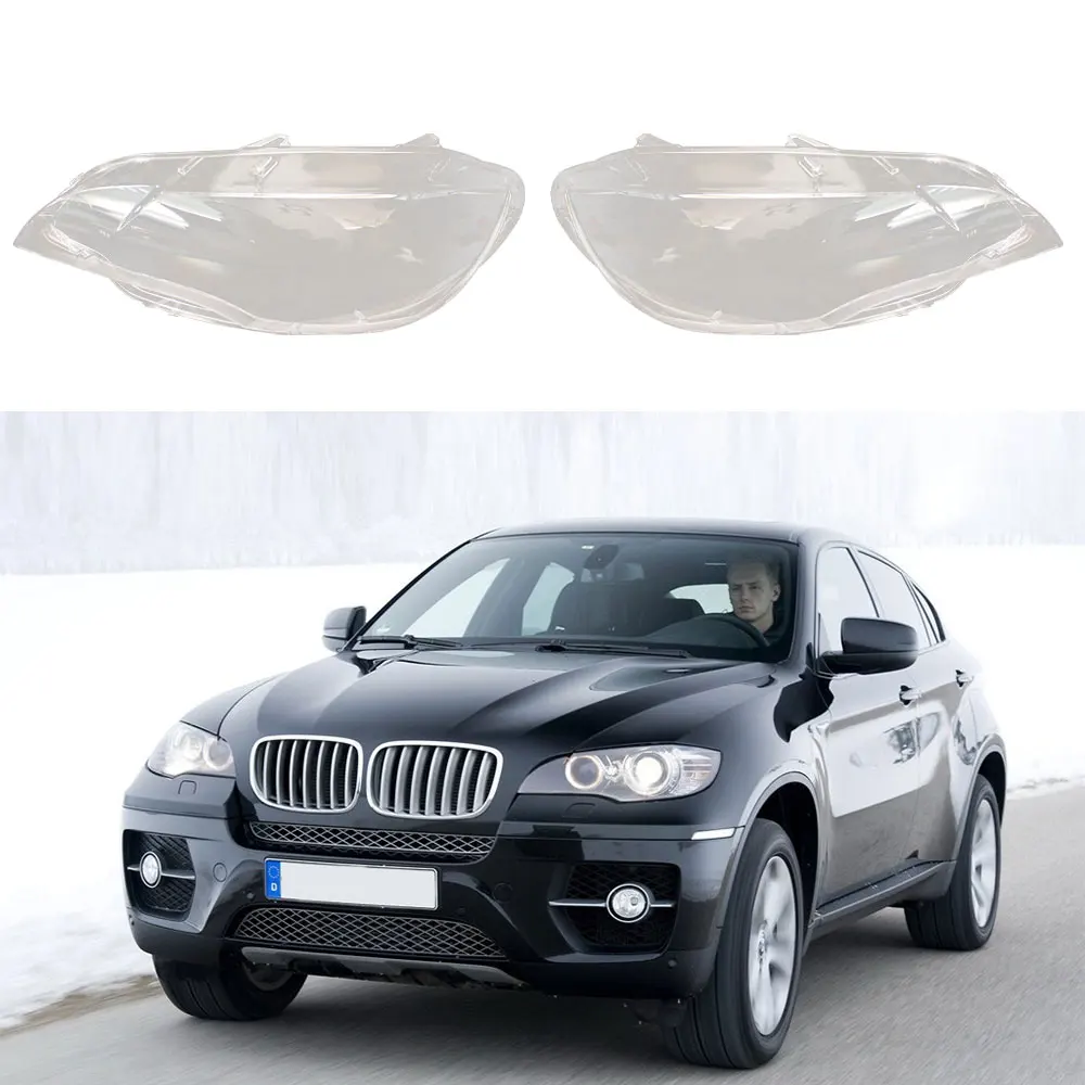 Защитная крышка для фар прозрачные абажуры лампа оболочка маски BMW X6 E71 2008 2013