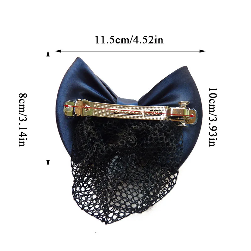 Заколка пряжка с атласным бантом двойной бант снуд Обложка для волос лента пучка