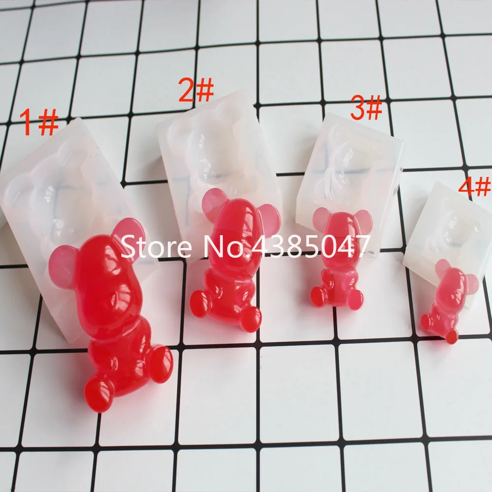 1 шт. форма с милым медведем из смолы УФ клеем для рукоделия ювелирных изделий