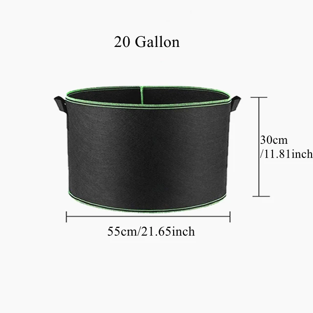 Нетканые фетровые мешки для выращивания растений 20 галлонов | Дом и сад