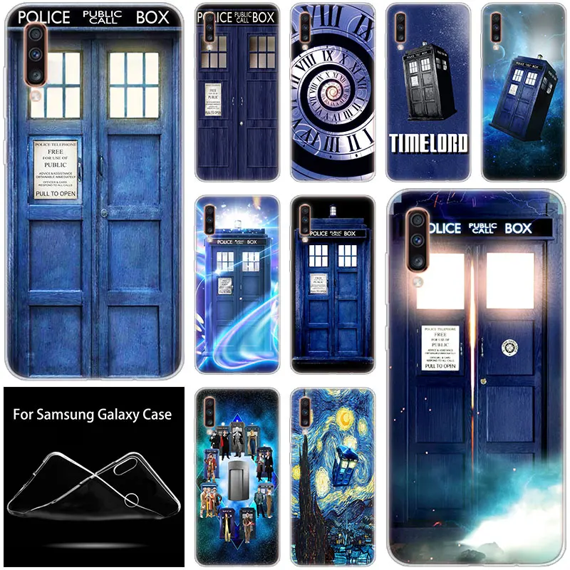 Силиконовый чехол Tardis для Samsung Galaxy A90 A80 A70 A60 A50 A40 A30 A10 A20E A2CORE A9 A7 A8 A6 Plus 2018 A5