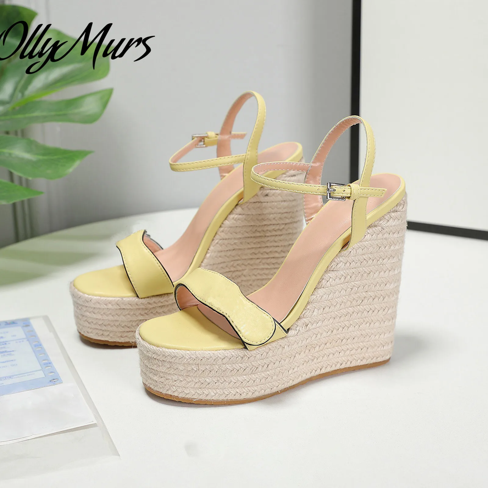 

Prowow Spring Summer HIgh Heel Sandals Open Toe Sexy Platform Luxury Brand Wedges Shoes Women