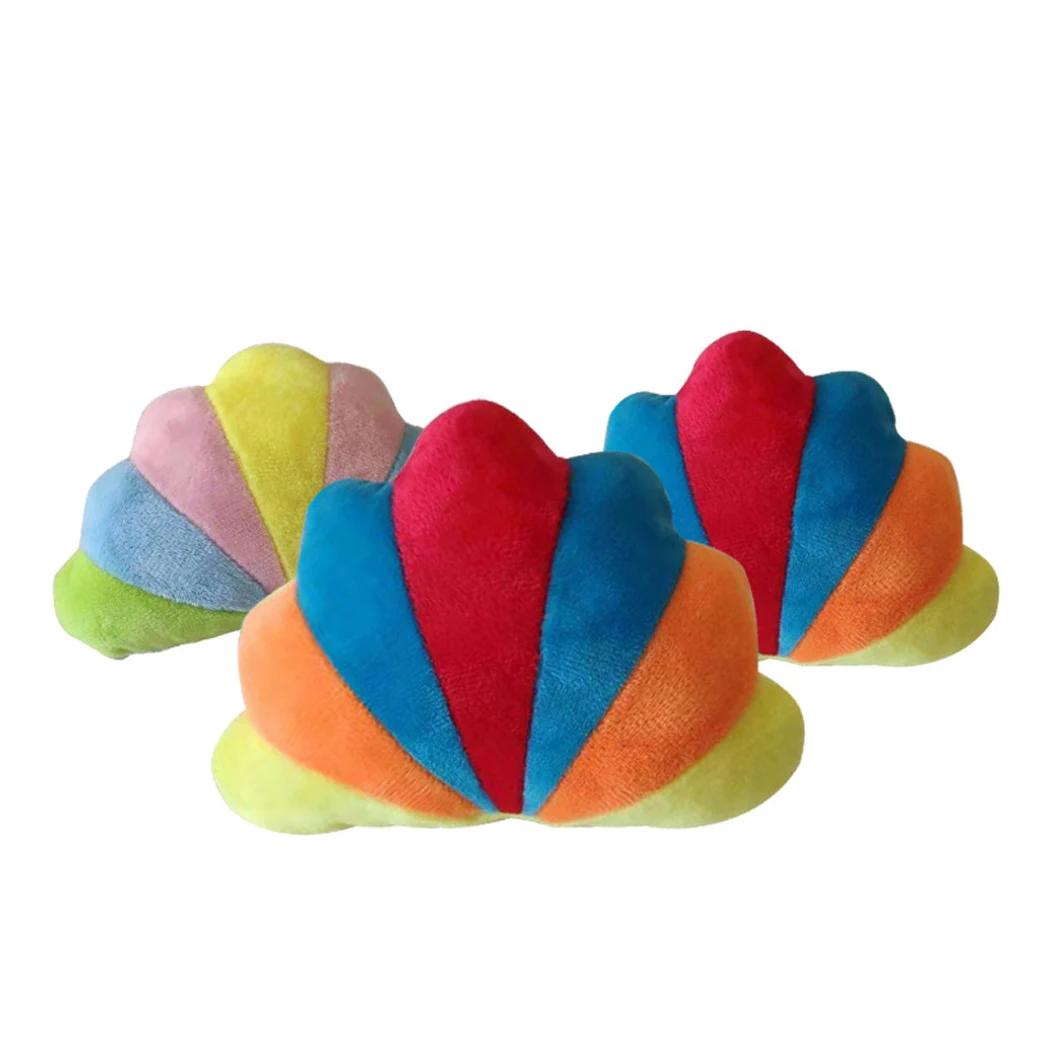 

Plush Toy Dog Chew Squeaky Dog Toys Squeaky Dog Toy Creative Shell Design Dog Chew Toy Puppy Interactive Toys