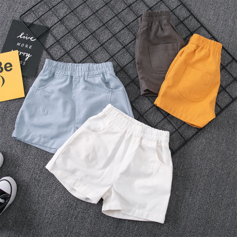 Одежда для маленьких девочек Летние повседневные хлопковые шорты мальчиков