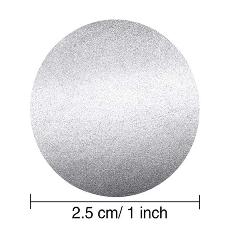 

300pcs/lot Kawaii Round Golden Laser Scratch Coating Stickers Multifunction Creative Gifts Scraping Sticker Stationery