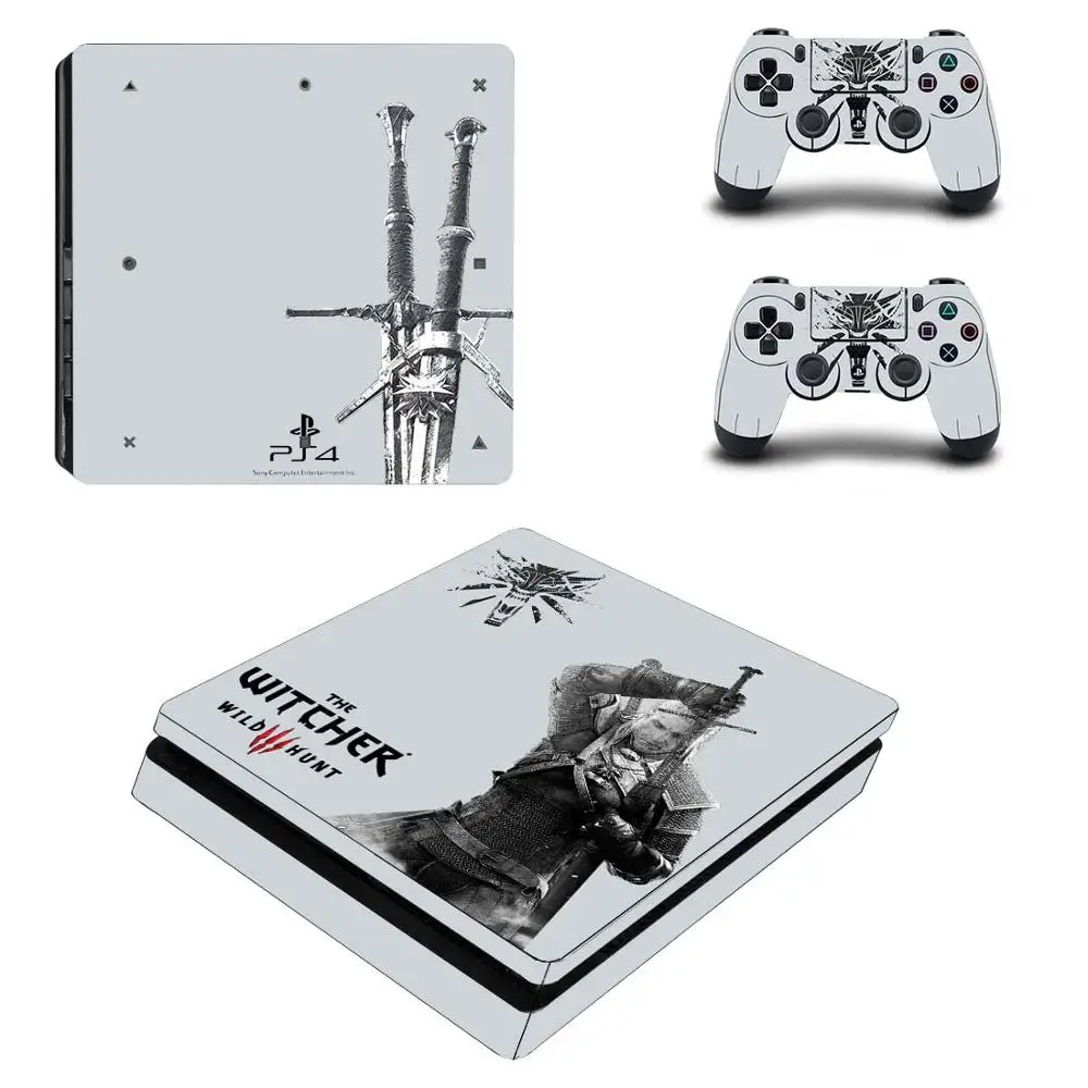 Wild Hunter полная лицевая панель PS4 тонкая кожа Виниловая наклейка, стикер для Playstation 4 консоль и контроллер PS4 наклейка