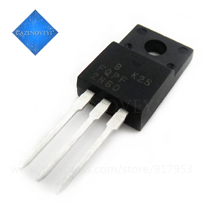 10 шт. / Лот FQPF2N60C 2N60C 2N60 TO 220F 600V 2A новый оригинальный в наличии|mosfet transistor|transistor