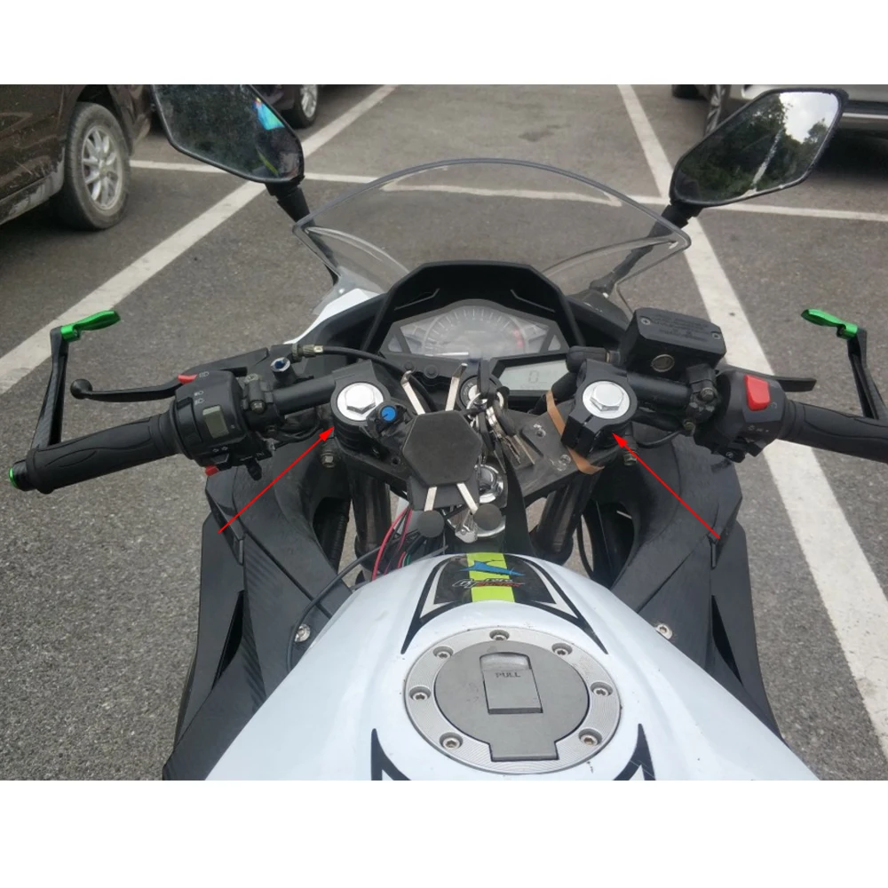 

Universal Racing Adjustable CNC Handle Bar 31 32 33 35 36 37 39 41 43 50 51mm Clip On Ons Fork Handlebars Cafe Racer Motorcycle