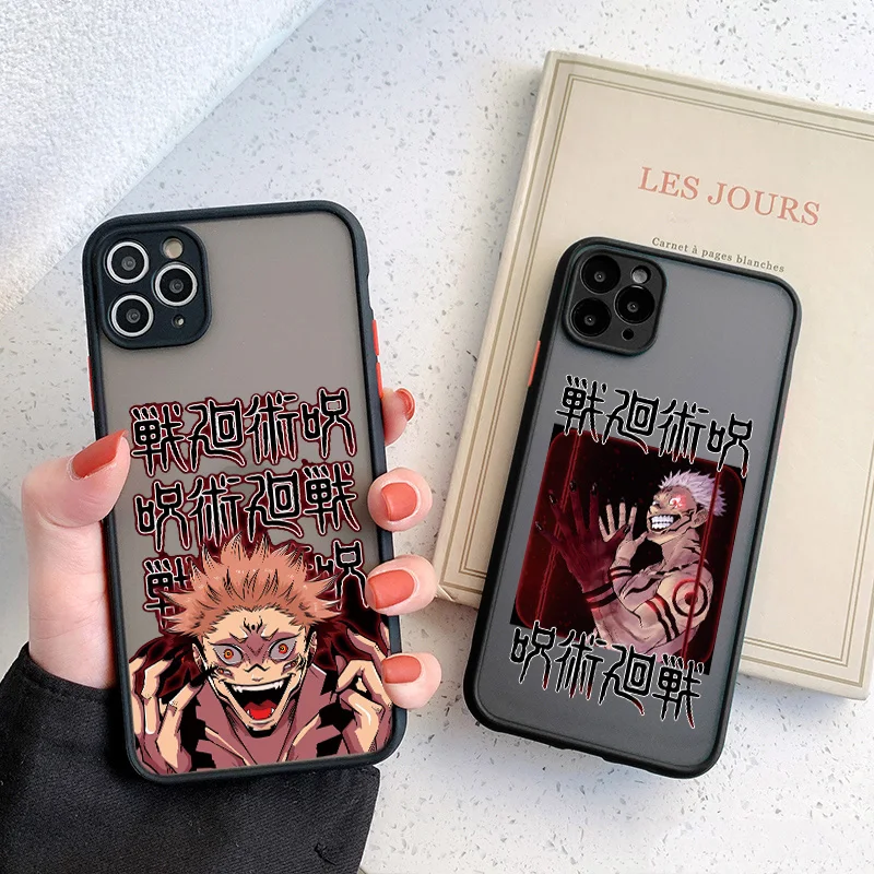 

Phone Case for IPhone 11 12 Pro Max Mini 8 6S 7 Plus for iphone XR X XS MAX SE2 Shockproof Hard Shockproof Jujutsu Kaisen Anime