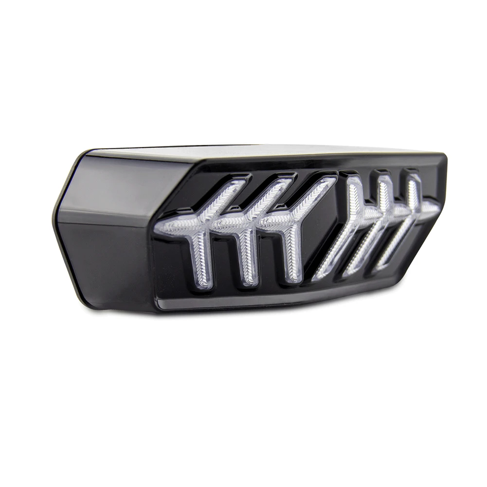 Световой сигнал мотоцикла светодиодный тормозной фонарь Fishbone Форма для Honda гром