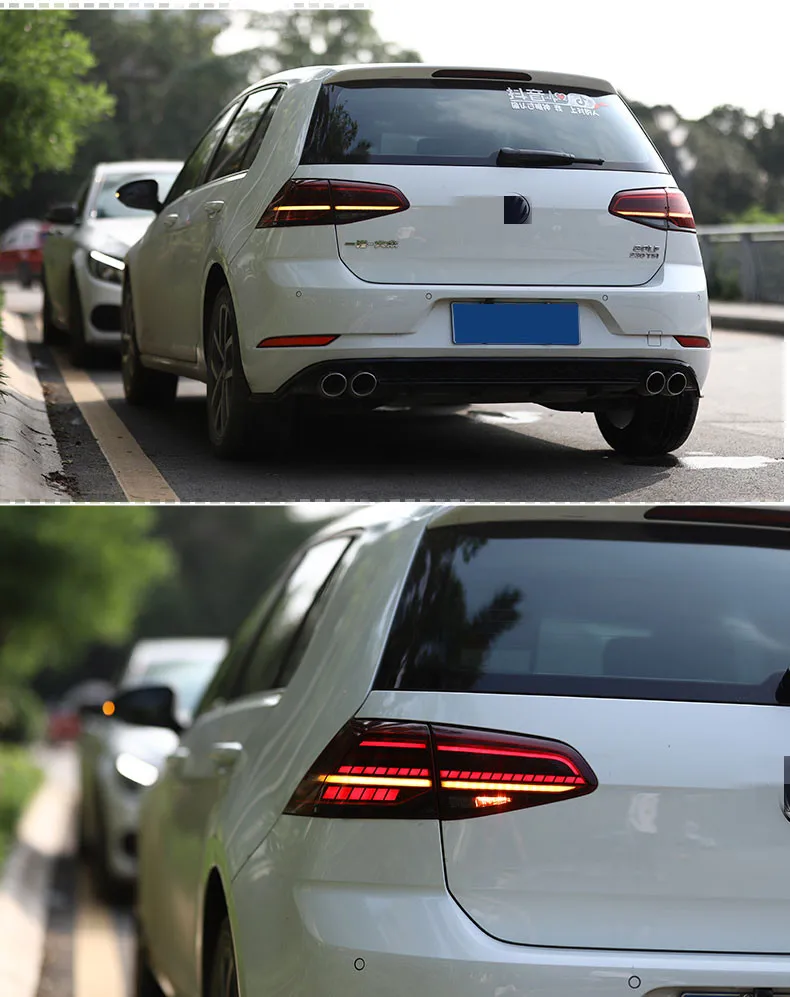 

Osmrk Led brake light driving light rear bumper light tail lamp assembly for Volkswagen golf 7.5