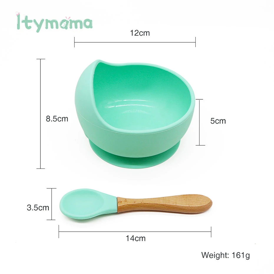 

Baby Feeding Silicone Sucker Bowl Bibs Kids Dinner Plate Set BPA Free Waterproof Children's Dishes Tableware Goods Baby Product