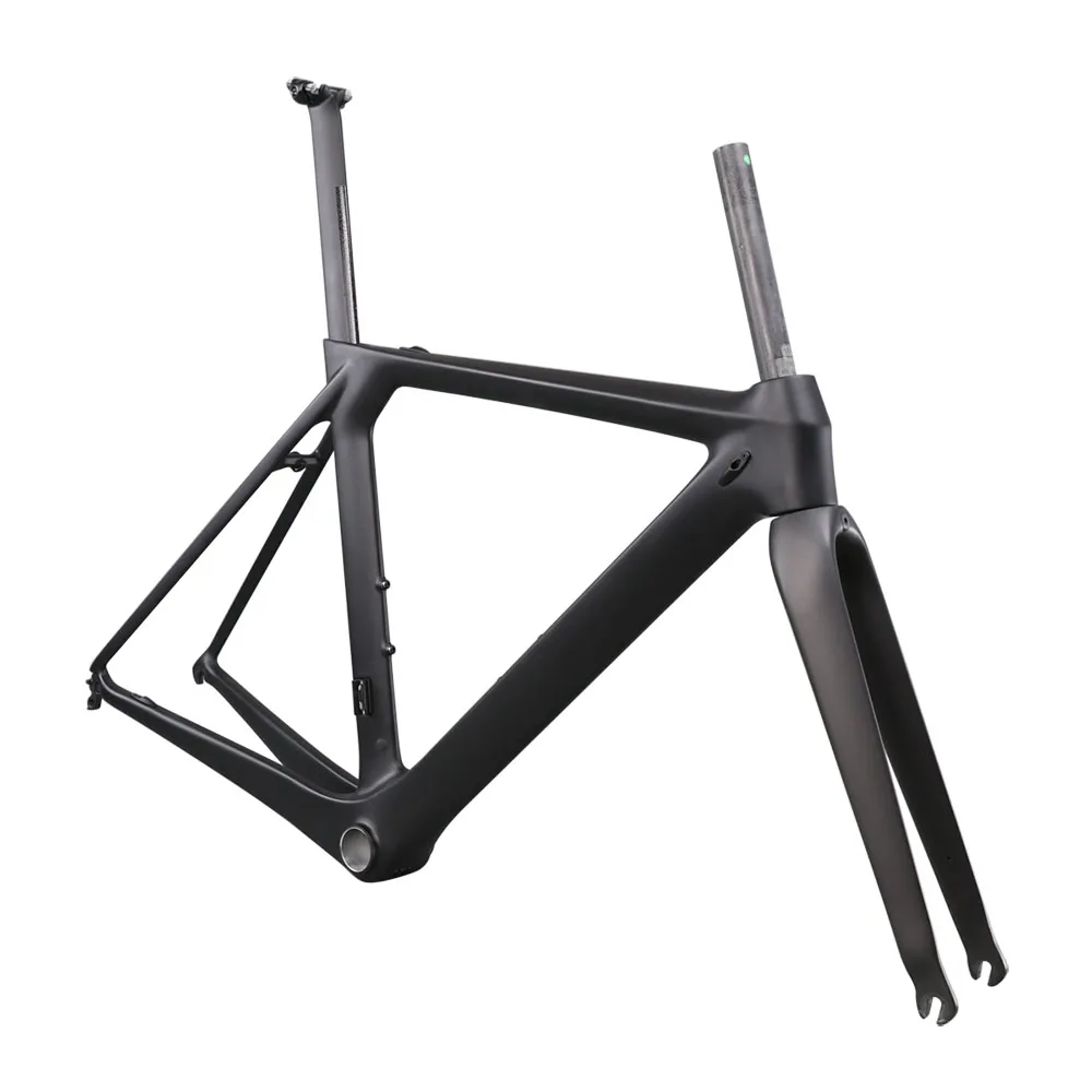 

Ican Full carbon frame bb86&di2 compatiable Carbon bike frame customized painting 1050g road bike frame fork AERO007