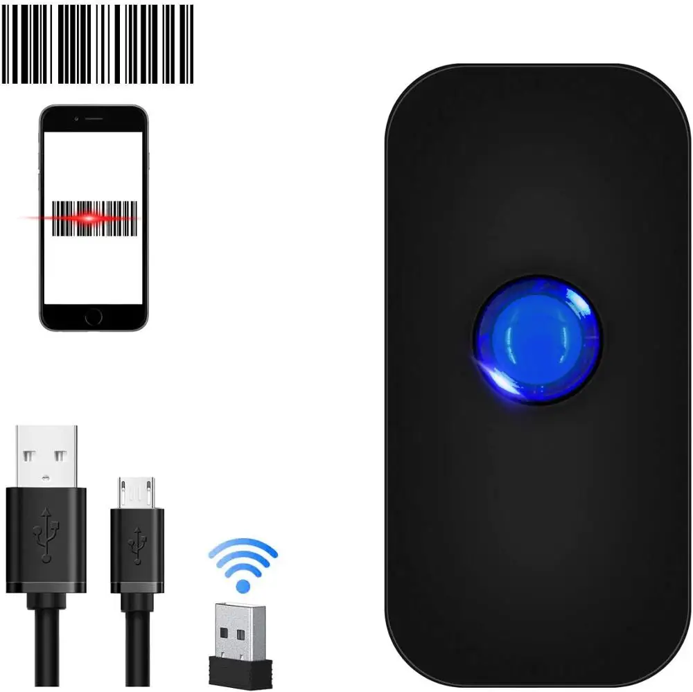 1D CCD портативный мини Bluetooth беспроводной USB 3 в 1 сканер штрих кода считыватель
