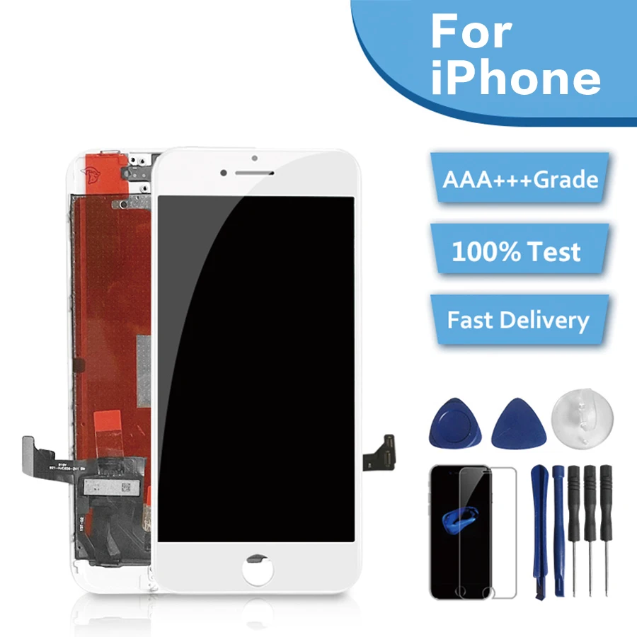 Pantalla t&aacute;ctil LCD AAA + para iPhone 6, 6S, 7,8 Plus, perfecta, 3D, compatible con iPhone XS, XSMAX, pantalla de tel&eacute;fono de alto p&iacute;xel-3