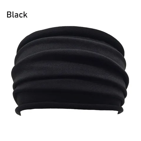 13 colores NONSLIP Elásticos pliegues de la banda de pelo de yoga Fashion Wide Sports Diadema de carrera accesorios para el cabello de verano