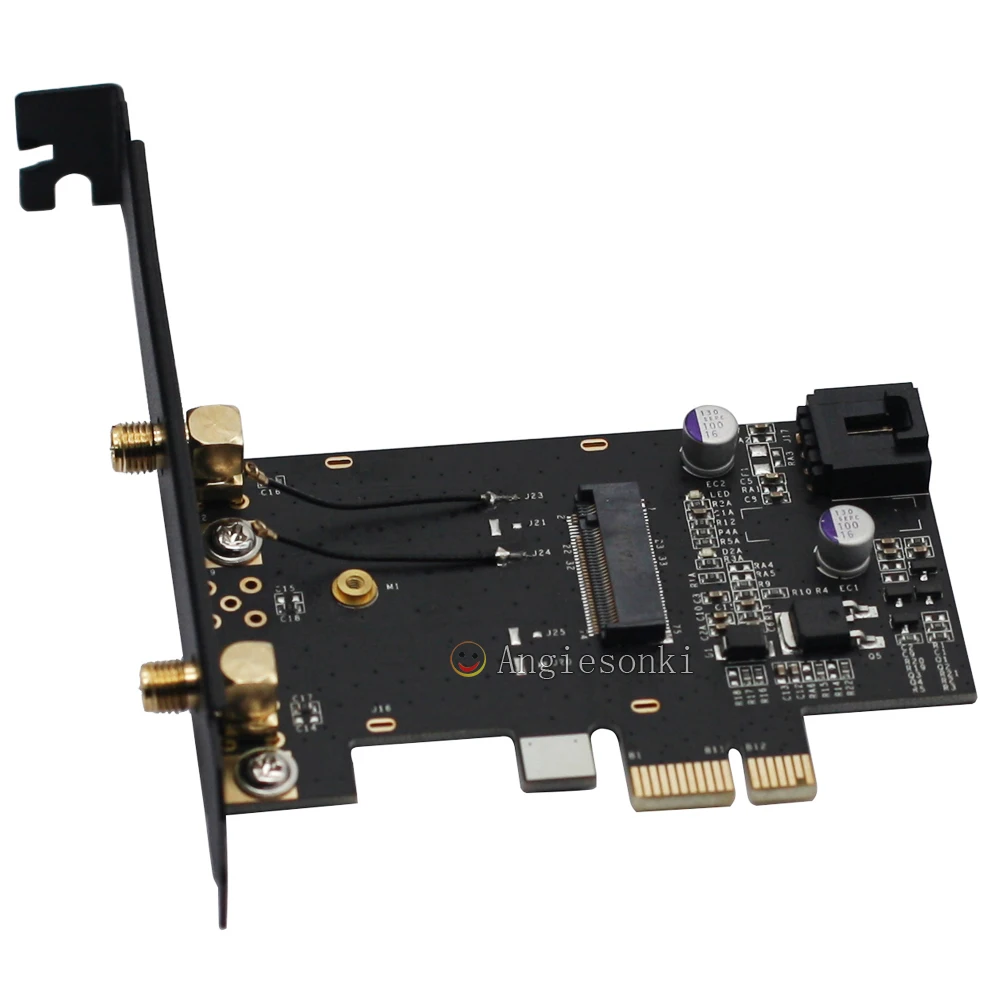m 2ngff к pci e 1x 8x 16x настольный wifi wlan карта кр