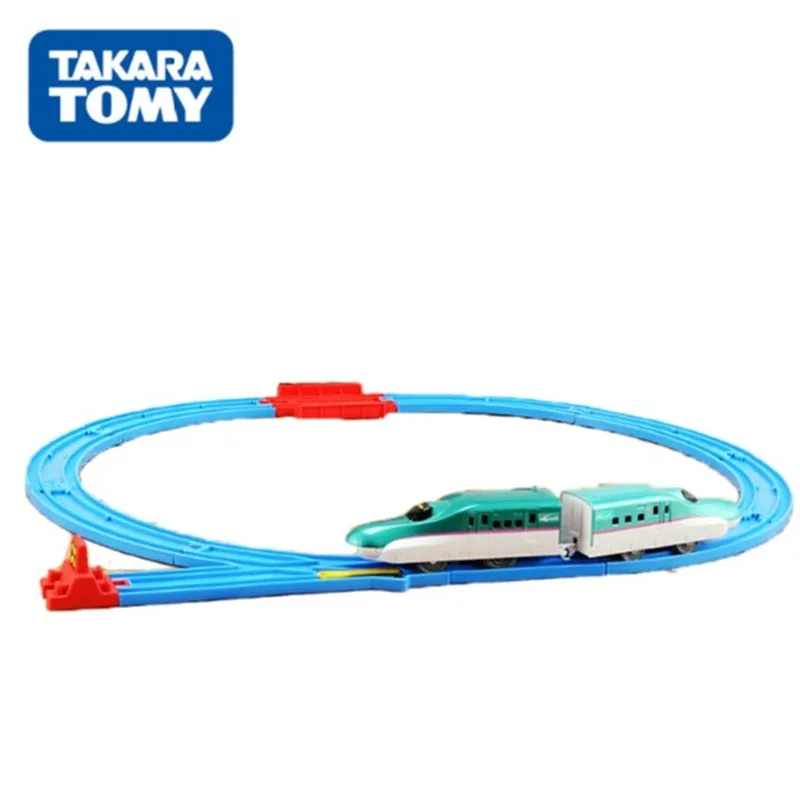Оригинальный Takara Tomy Tomica Plarail Электрический поезд трек Shinkansen стартовый комплект