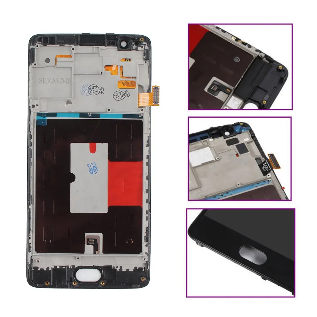 ЖК-дисплей для Oneplus 3/3T A3000 A3003/5 A5000/One A0001 кодирующий преобразователь сенсорного