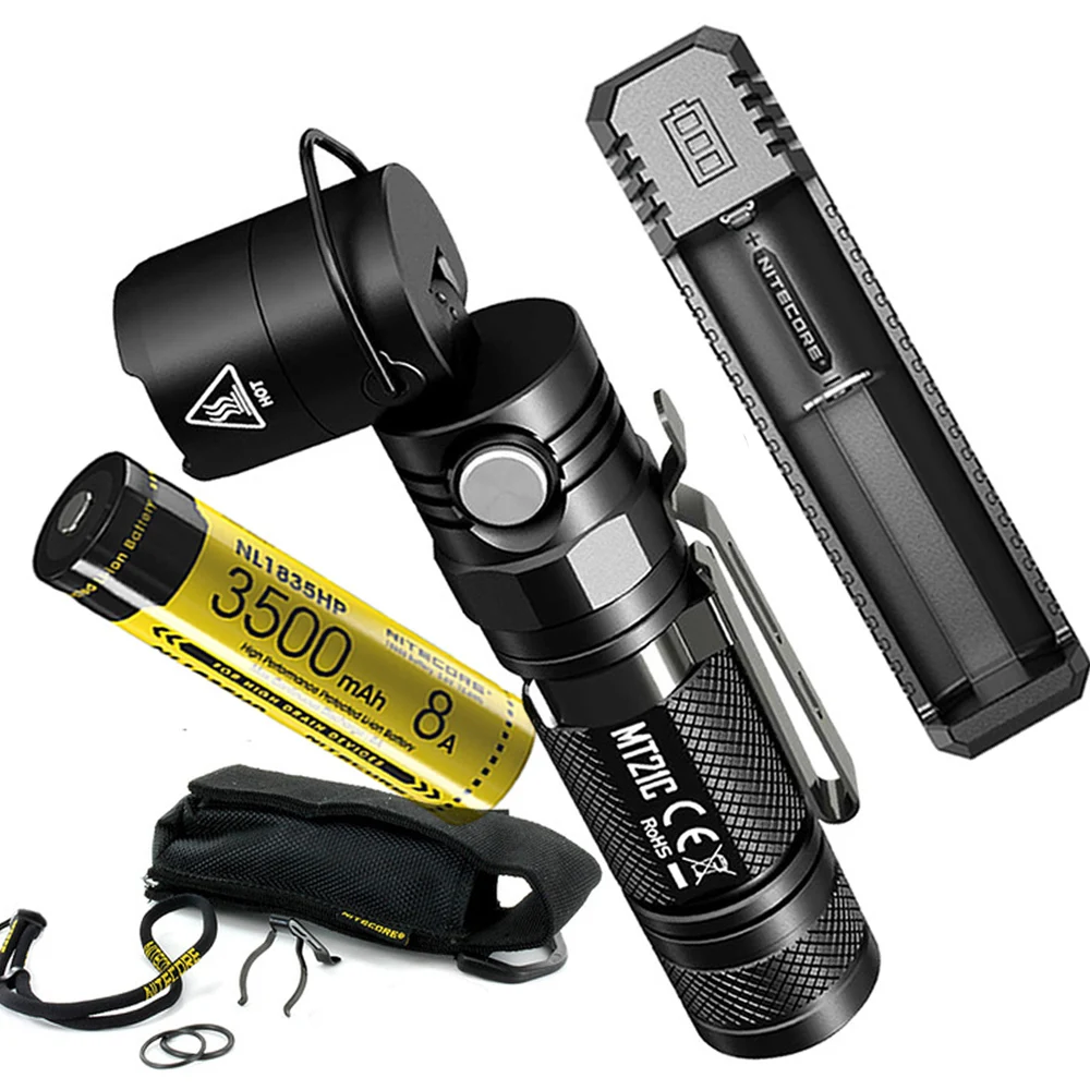 NITECORE MT21C многофункциональный фонарик комплект CREE XP L HD V6 max 1000 люмен 90 градусов