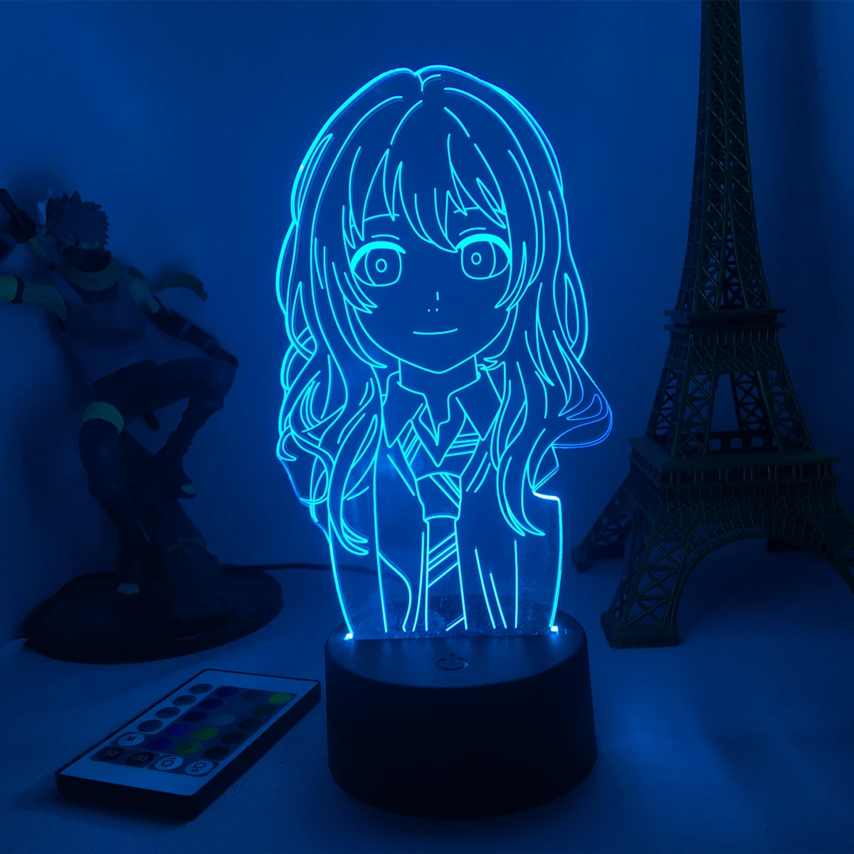 

Anime Your Lie in April Figure Kaori Miyazono 3D LED Night Light Acrylic Table Lamp for Home Room Decor Birthday Gift for Kids