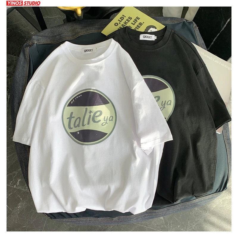 Прямая поставка Однотонная футболка в стиле хип-хоп коллекция 2020 года топы с