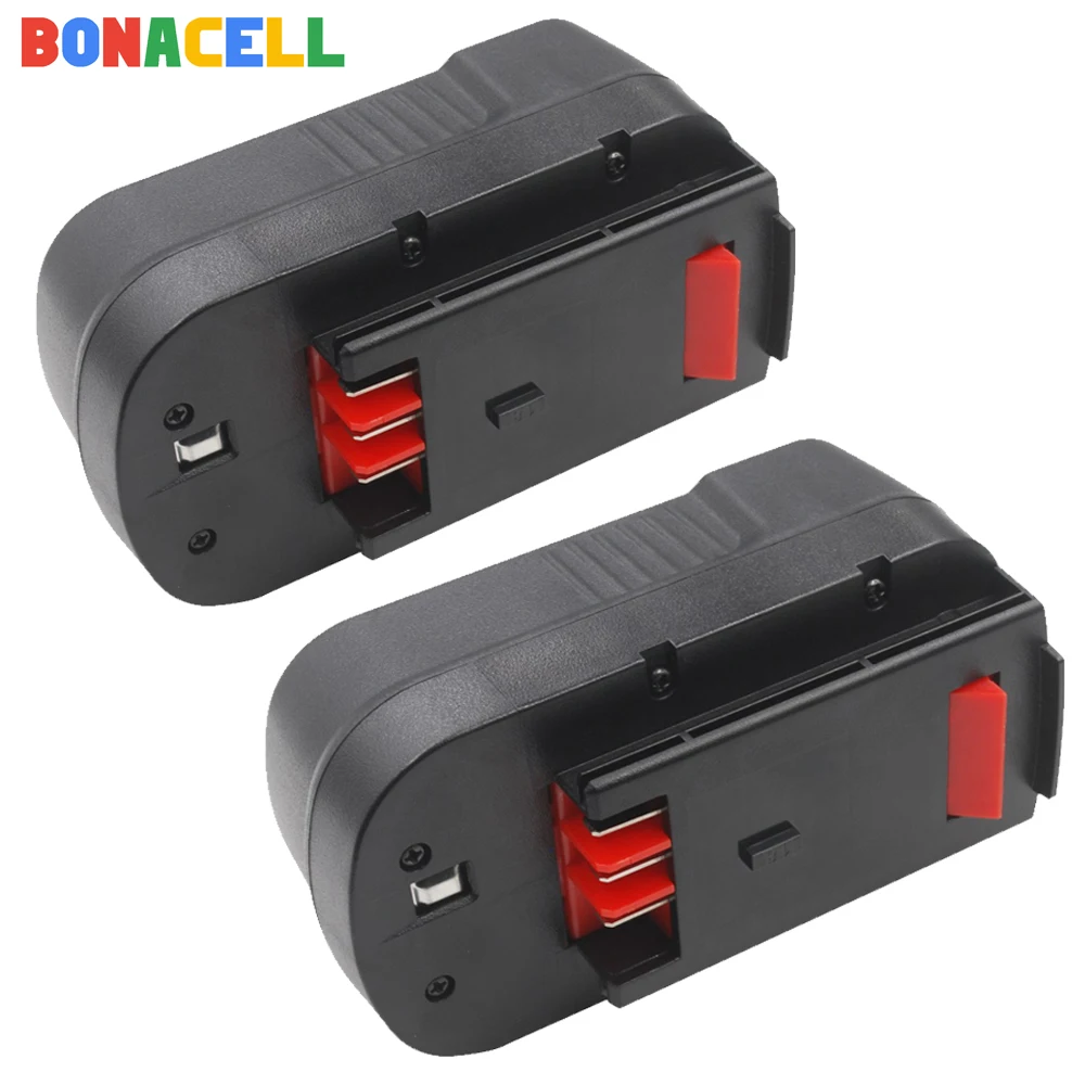 Перезаряжаемая батарея Bonacell 2 шт. 3500 мАч Ni MH HPB18 для BLACK & DECKER A18 A1718 A18NH OPE FS1800CS FS1800D