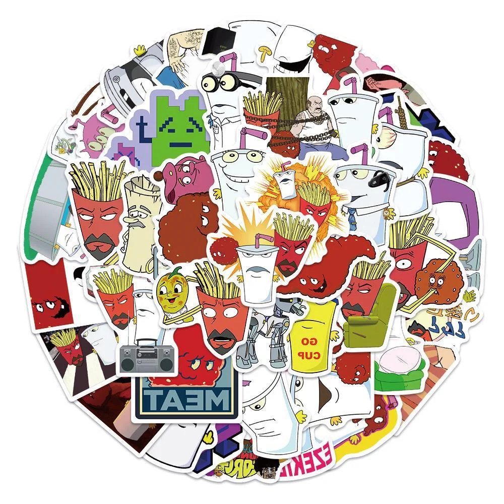 

10/30/50PCS Animated Cartoon Beverage Cup Luggage Laptop Graffiti Decoration Waterproof Stickers Wholesale