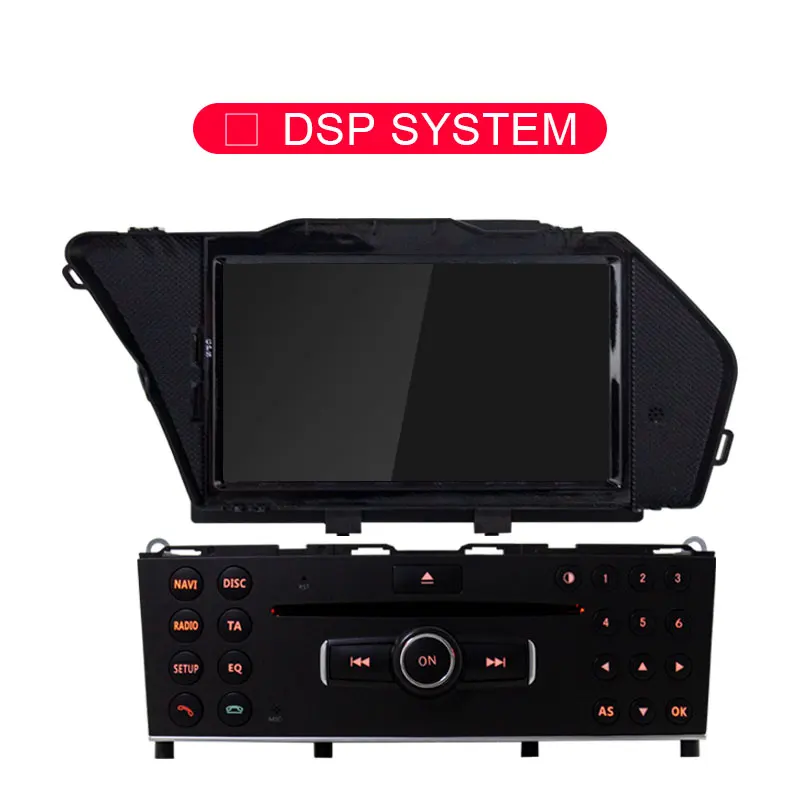 NO DSP JDASTON Android 9,0 автомобильный dvd-плеер для Mercedes Benz GLK 2008 2009 2010 Мультимедиа gps стерео 1Din Автомагнитола 4+ 64 - Цвет: NO DSP