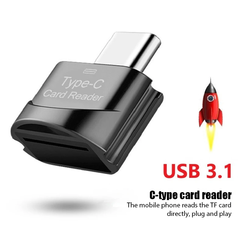 Новинка 3 1 USB Type C адаптер для Micro SD TF OTG кардридер мини смарт ноутбука Samsung