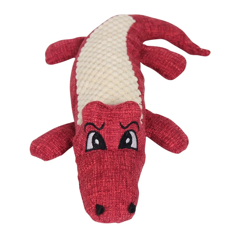 

Pet Plush Crocodile Toy for Grinding and Cleaning Teeth Dog Lovely Chew Toy for Solving Boredom