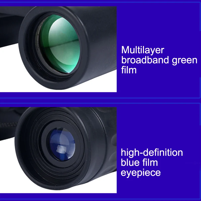 Портативный Мини бинокль телескоп Bak4 Fmc мощный 2000 м большой диапазон складной