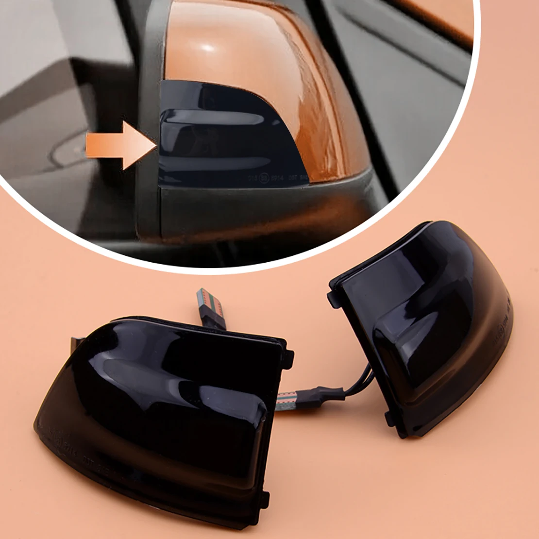 

2pcs Flowing Dynamic Turn Signals Side Mirror Indicator Lights Fit For Ford Focus MK2 Pre-Facelift 2004 2005 2006 2007 2008