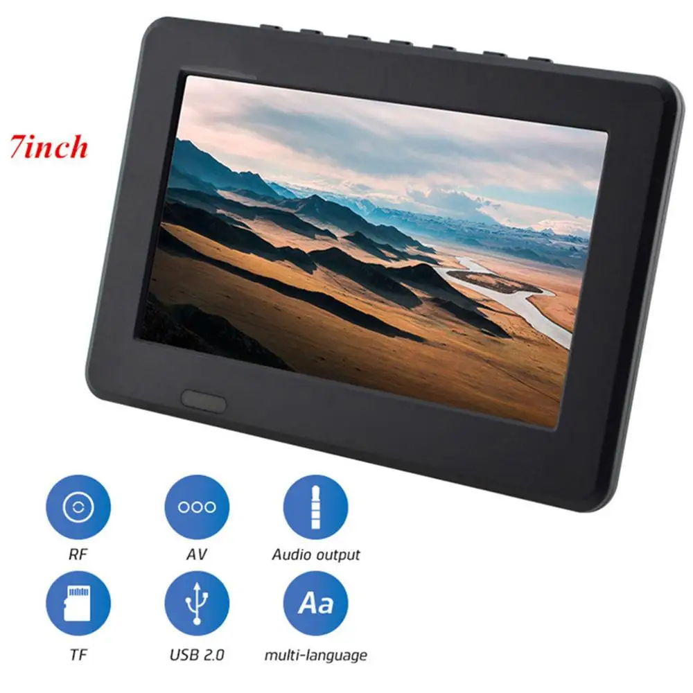 Leadstar цифровой HD ТВ 800x480 7 дюймов и аналоговый телевизионный ресивер с поддержкой