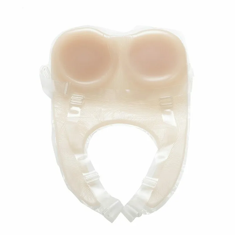 4100g  Fake Breast False Breast Silicone Breast Forms with Shoulder Straps Drag Queen Sticky Artificial Cosplay Latex Shapewear