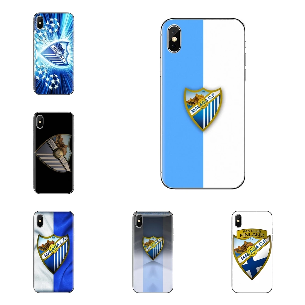 USA Malaga FC Football logo Silicone Cases For iPhone XS Max XR X 4 4S 5 5S 5C SE 6 6S 7 8 Plus Samsung Galaxy J1 J3 J5 J7 A3 A5 |