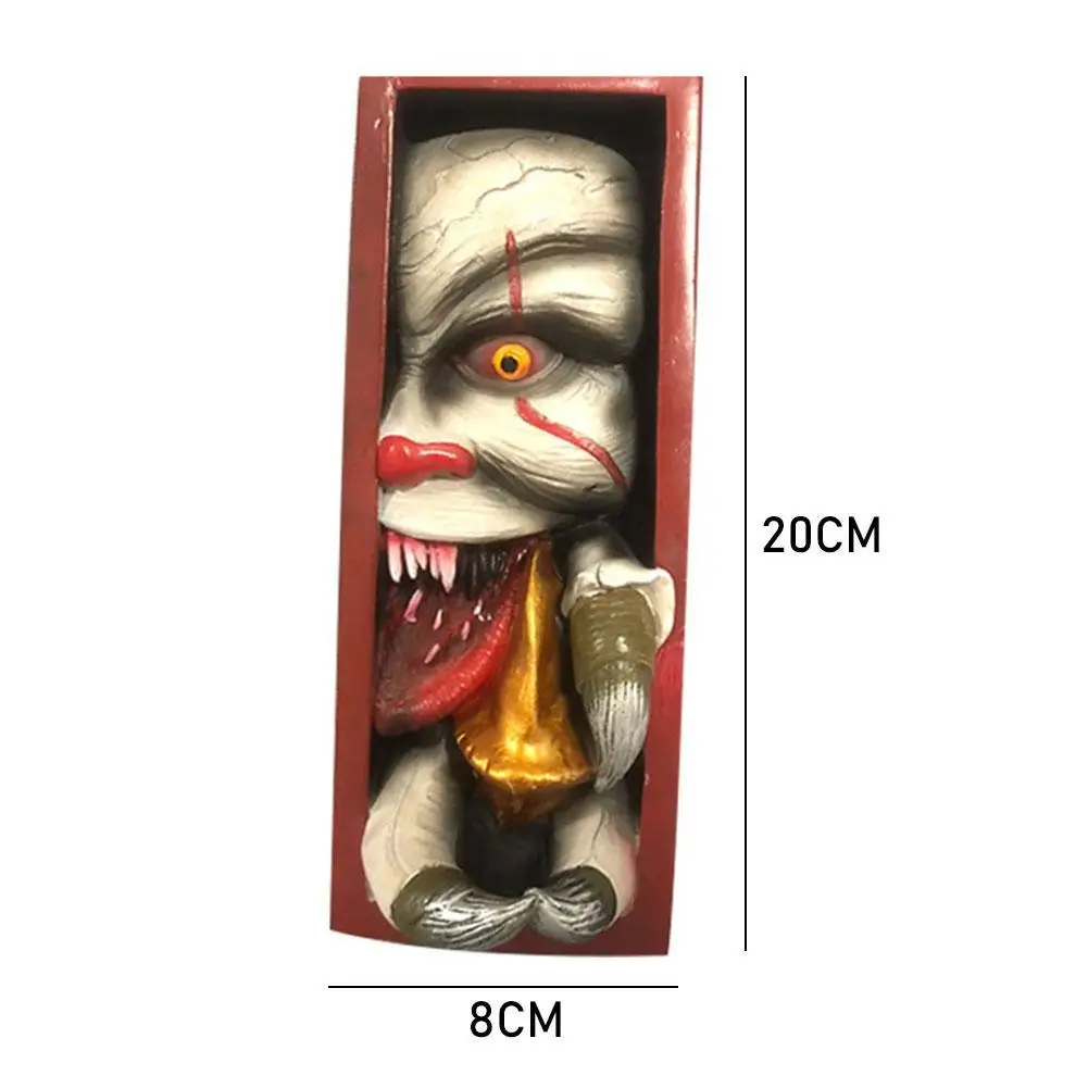 

Resin Ghost Face Book Block Bookshelf Desk Ornaments About Crafts Resin Material 8*4*20cm H8X9
