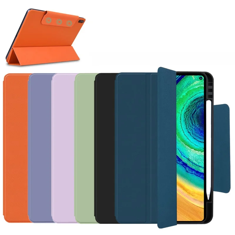 

Magnet clasp style Case For Huawei Matepad SE 10.4 2022 AGS5-L09 AGS5-W09 Cover 3-Folding Flip stand tablet funda with pen slot