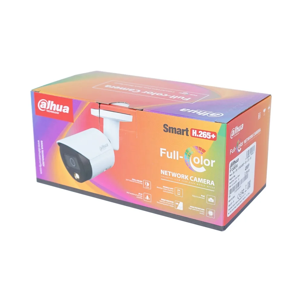 Dahua original 4MP Lite полноцветная сетевая IP-камера с фиксированным фокусным расстоянием