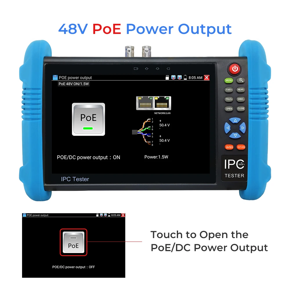 Мини монитор для IP камеры дюймовый тестер системы скрытого видеонаблюдения