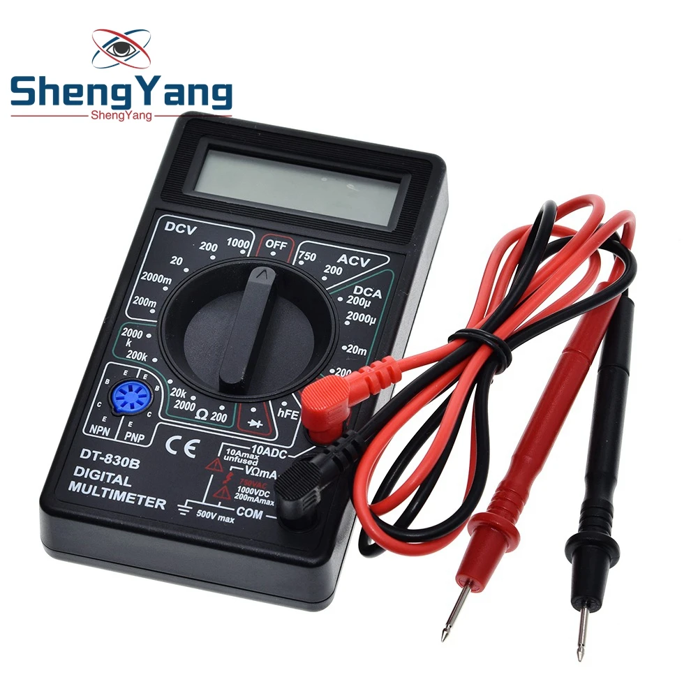 DT830B Цифровой мультиметр переменного тока/постоянного тока ЖК-дисплей 750/1000V