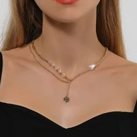 temperament irregular pearl necklace jewelry accessories 2021