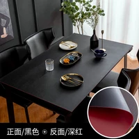 leather double sided tablecloth waterproof and oil proof wash free nordic coffee table mat solid color table mat pvc leather off