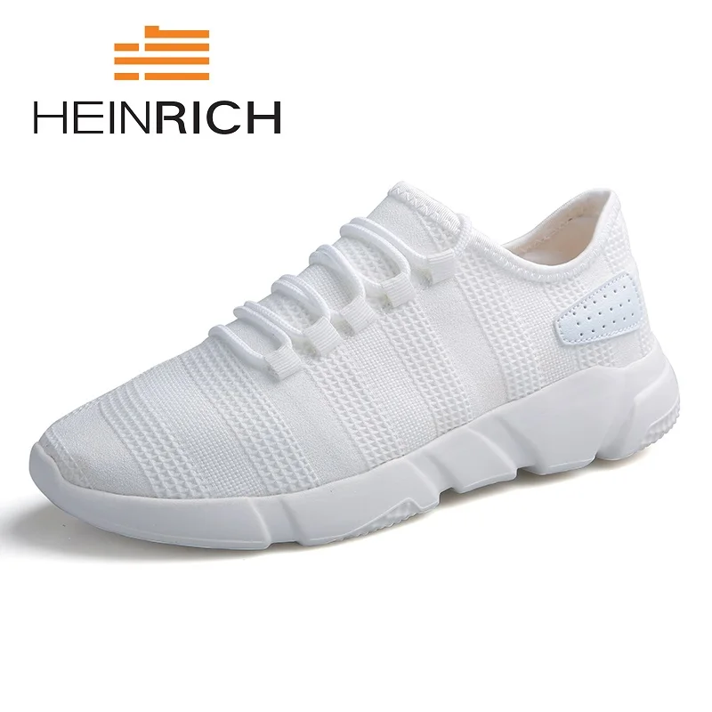 HEINRICH Lightweight Mens Casual Shoes Fashion Sneakers Breathable Lace-Up Trainers Zapatillas Hombre Deportiva | Обувь