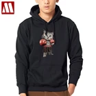 Толстовка мужская, с принтом в виде кота, повседневная, весенне-осенняя